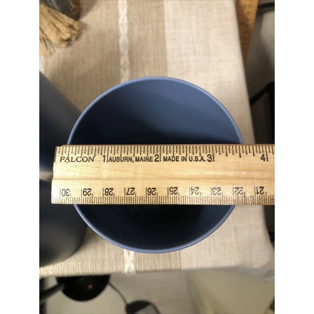 Ikea 24oz VITABBORRE Your Go Anywhere Blue Plastic Tumbler- Set of 5